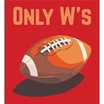 thumbnail image 4 of Only W's American Football Youth Red Crew Neck Short Sleeve Tee-Medium, 4 of 4