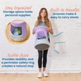 thumbnail image 4 of ECR4Kids Active Storage Wobble Stool, 18in Seat Height, Children's Furniture, Light Purple/Light Grey, 4 of 9