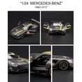 thumbnail image 2 of Coche de juguete BENZ AMG GT3 a escala 1:24 con puertas abiertas - negro, 2 of 4