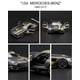 thumbnail image 2 of Coche de juguete BENZ AMG GT3 a escala 1:24 con puertas abiertas - negro, 2 of 4