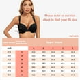 thumbnail image 7 of YANDW Front Closure Push-up Bra Strappy Thick Padded Cross Back Add 2 Cup Plunge Underwire Bras 38D, Black, 7 of 7