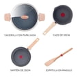thumbnail image 2 of Batería de Cocina T-fal 5 piezas  Natural Force  Efecto Piedra, 2 of 4