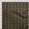 thumbnail image 4 of oneOone Polyester Spandex Black Fabric Florals Craft Projects Decor Fabric Printed By The Yard 56 Inch Wide, 4 of 4