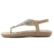 thumbnail image 2 of Sandalias de verano Rhinestone Boho Pisos de mujer de gran tamaño, 2 of 5