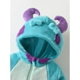 thumbnail image 3 of LMLYSoH Infant Fleece Jumpsuit Cartoon Animal Horn Hooded Warm Thicken Winter Rompers Outwear Snowsuit for Baby Girls and Boys, 3 of 8