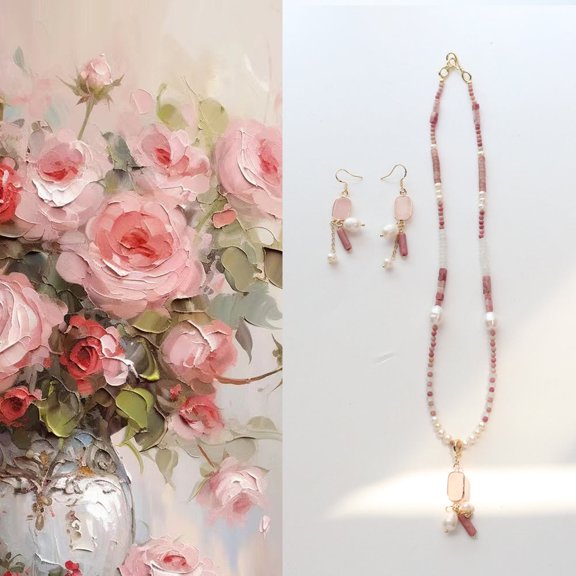 JEKIRA Rhodonite & Rose Quartz Healing Set