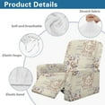 thumbnail image 5 of Xixirimido Peony Floral Patchwork Recliner Slipcovers 4 Pieces Stretch Lazyboy Recliner Chair Cover Non Slip Recliner Couch Covers with Storage Pockets Furniture Protector, 5 of 8
