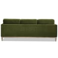 thumbnail image 5 of JERFIT Reversible Chaise Sectional Sofa with Performance Velvet Upholstery, Green Modern Farmhouse Living Room Couch, 5 of 7