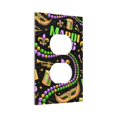 thumbnail image 2 of Kll Mardi Gras3 Wall Plate,Gloss Finish,Standard Size 1 - 5" X 3", Polycarbonate Thermoplastic,Electric Receptacle Plug Covers, 2 of 8