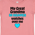 thumbnail image 4 of Inktastic My Great Grandma in Heaven Watches over Me Boys or Girls Baby T-Shirt, 4 of 5