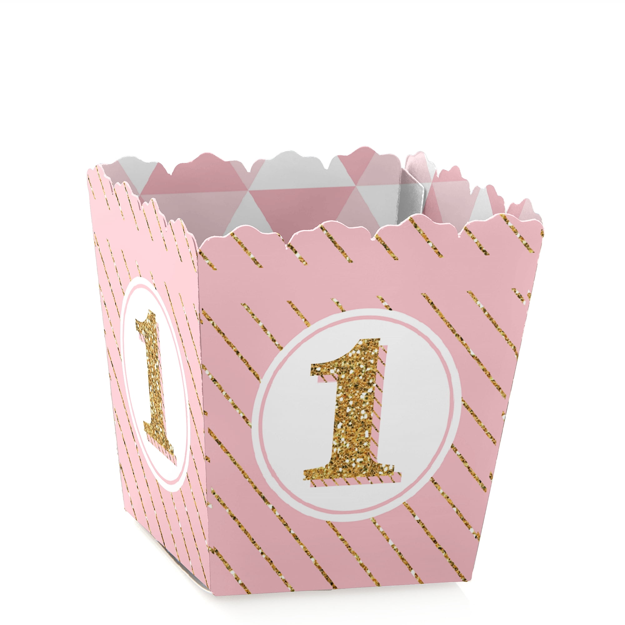 1st Birthday Girl Fun to be One Party Mini Favor Boxes First Birthday Party Treat Candy