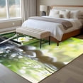 thumbnail image 4 of 6'x9' Area Rugs, Zen Stones Water Flowing Indoor Outdoor Area Rug for Living Room Bedroom, Floral Green Forest Washable Bathroom Rugs Kitchen Floor Carpet Mats Home Decor Aesthetic, 4 of 8