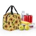thumbnail image 3 of Kdxio Sunflowers Print Insulated Lunch Bag,Reusable Tote Lunch Box for Women Men,Leakproof Cooler Lunch Bags for Work Office Travel Picnic, 3 of 6