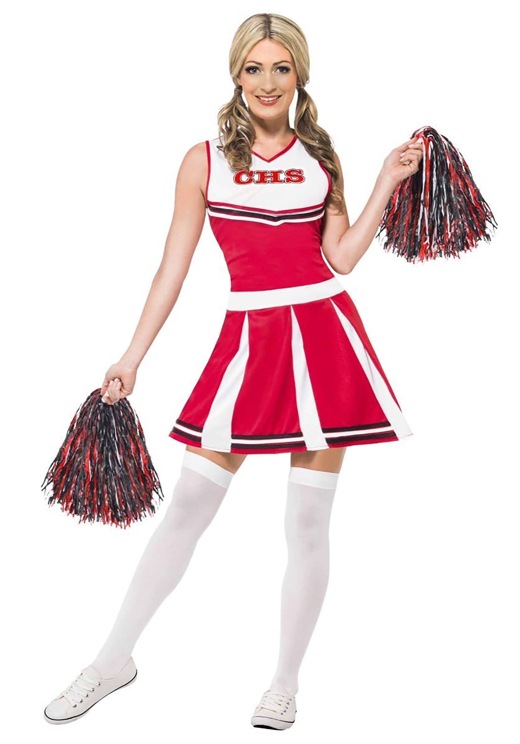 Club Top Skirt Cheerleader School Cheer Halloween Costume Adult Women Glee 