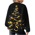 thumbnail image 6 of WXLWZYWL Womens Ugly Christmas Sweater Funny Sweatshirts Holiday 3D Print Trendy Cute Long Sleeve Pullover 2024 Loose Christmas Sweaters Pullover, 6 of 6
