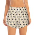 thumbnail image 4 of Lsque Pug Dog Face Printed Women's Running Shorts with Liner Pockets,Elastic Quick Dry Workout Athletic Gym Yoga Shorts,Womens High Waist Shorts-X-Large, 4 of 9