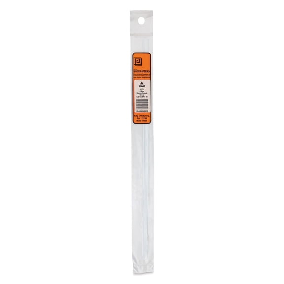 Plastruct Plastic Triangular Rod - Pkg of 10, 0.03" H × 0.03" W × 10" L