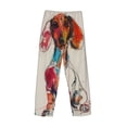 thumbnail image 3 of Lsque Colorful Dachshund Art Print Men's Pajama Pants, Lounge Pant - Comfortable Home Wear,Elastic Waistband, Stylish Design-Medium, 3 of 9