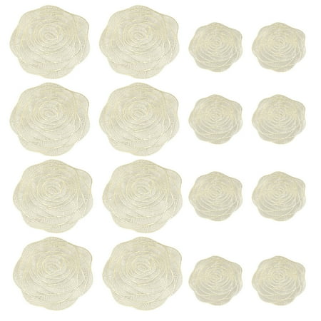 

16pcs Placemat Coaster Set Table Protection Party Dining Room Non Slip Durable