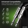 thumbnail image 3 of GEARit Cable de altavoz profesional (25 pies) 12 AWG cobre puro 1/4 pulgadas a 1/4 pulgadas TS recto macho a macho para amplificador, gabinete de altavoz, PA y audio DJ, 3 of 7