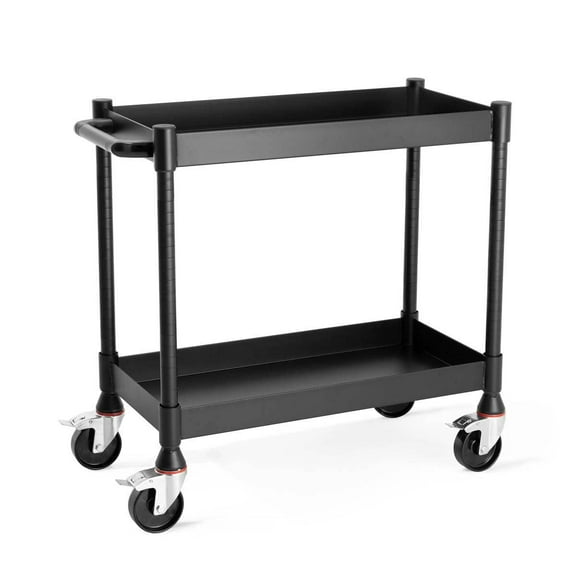 Luxor Mighty Haul 18 inch Heavy Duty 2 Shelf Utility Cart