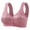 Pink, variant on Women's Smooth Cotton T-Shirt Bra Summer Thin Of Middle And Elderly Mother Bra Cup Front Buckle Without Ring Large Breast Tank Top Underwear Comfortable And Breathable Bras for Women