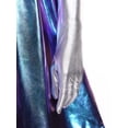 thumbnail image 7 of Aislor Womens Metallic Space Alien Shiny Robot Dress Carnival Outfits with Gloves Blue L, 7 of 7