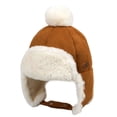 thumbnail image 2 of Boys Girls Winter Warm Hats Kids Versatile Thick Plush Ear Flap Caps 1-3Y, 2 of 4