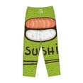 thumbnail image 4 of Goofa Fresh Sushi Printed Soft Pajama Pants for Women, Wide Leg Comfy Casual Lounge Yoga Pants-XX-Large, 4 of 9