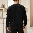 thumbnail image 4 of Gytharion Men's Winter Sweatshirts Soft Comfy Long Sleeve Fleece Warm Sweatshirt Fall Solid Casual Crew Neck Pullover Top with Pocket, 4 of 8