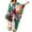 Dark Green, variant on Womens Kaftan Dress Fashion V Neckline Batwing Sleeve Cover Up Relaxed Fit Maxi Dress Floral Print Travel Lounge Wear Summer 2026 One Size