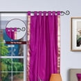 thumbnail image 2 of Violet Red  Tab Top  Sheer Sari Curtain / Drape / Panel   - 60W x 63L - Piece, 2 of 4