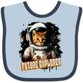 thumbnail image 3 of Inktastic Astronaut Space Future Explorer Funny Cat Boys or Girls Baby Bib, 3 of 4