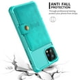 thumbnail image 6 of iPhone 11 Pro Max Wallet Case, Shockproof Rubber Card Holder Wallet PU Leather Back Phone Case Kickstand Protective Scratch Hybrid Bumper Shell for Apple iPhone 11 Pro Max 6.5 inch, Green, 6 of 7