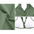 thumbnail image 4 of Hilor Womens Swimsuit Tops V Neck Halter Swim Tops Tummy Control Tankini Top, 4 of 4