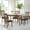 Medium Brown/PU Leather Fabric, variant on Dining Table Set for 4, Classic Style Solid Wood Warm Chairs w Extendable Rectangular Table, Kitchen Room Set, Espresso Color w PU Leather Fabric