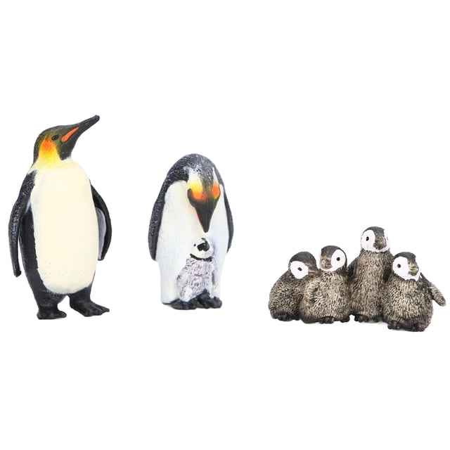 3 figuras de pingüino de vinilo, seguras, sin olor, vívidas y pequeñas, para niños mayores de 3 años.