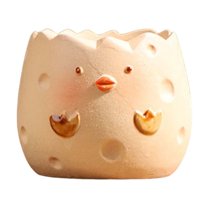 Yatlte Cute Pet Ceramic Planter, Small Succulent Pot, Cartoon Shaped Plant Pot for Mini Plants Flower Cactus, Smooth Shiny Ceramic - Plants Not Included