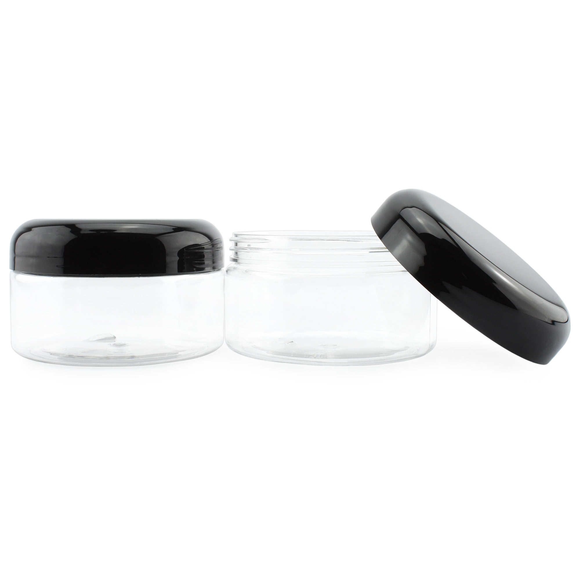 Rtteri 6 Pcs Glass Jars with Black Lids 15oz 27oz 41oz Glass Canisters with  Black Airtight