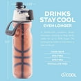thumbnail image 2 of O2COOL Mist 'N Sip Misting Water Bottle 2-in-1 Mist And Sip Function With No Leak Pull Top Spout Reusable Sports Water Bottle (2 Pack) - 20 oz - Basketball, 2 of 4