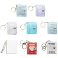 thumbnail image 4 of 16 Pockets Mini Photo Album Keychain, Portable Jelly Color PVC Card Holder with Chain Key Accessories for 3.5x5.5cm Photos, 2 Inch Size, 4 of 8