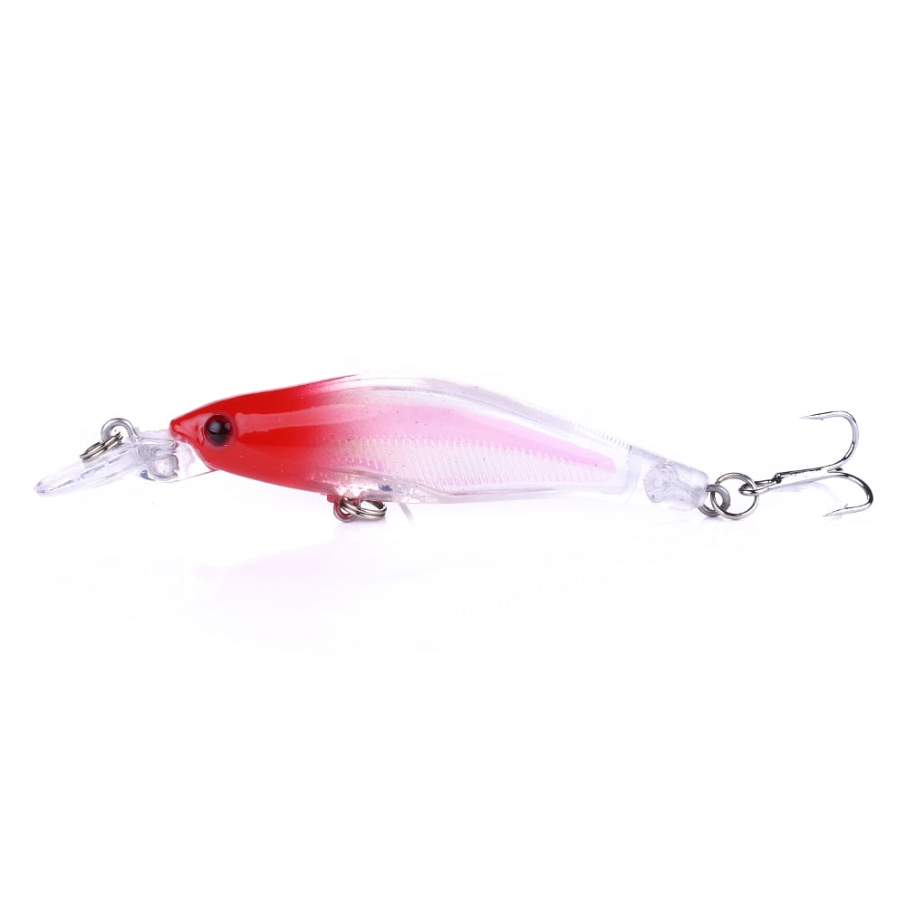 HENGJIA Minnow Bass Fishing Lures, Jerkbait Lure Set Hard Baits Deep Diving Crankbait for Catfish Walleye Trout Fishing Bait 5Pcs/kit