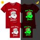 thumbnail image 2 of Camisetas navideñas a juego para la familia, diseño exclusivo luminoso, Papá Noel, buena familia, 2 of 4