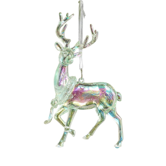 Xihbxyly Adornos Navideños de Copo de Nieve Acrílico, Colgante de Cristal Transparente, Decoración Navideña de Invierno, Elegante Decoración para Árbol, para Fiestas o Bodas, Incluye 1 Colgante, Eleg