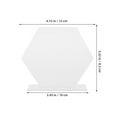 thumbnail image 2 of HEALEEP 3Jgo Acrílicas De Transparentes Para Bodas Con Hexagonal, 2 of 7