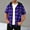 Purple, variant on DJDLJWCJ Mens Casual Button Down Shirt Short Sleeve Plaid Shirt Men Lightweight Stretch with Hoodie Summer Shirt for Men Blue S