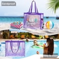thumbnail image 3 of Large Capacity Fine Mesh Beach Tote Bag with Funny pattern, Sand Proof Nylon Handbag Side Pockets For Pool Seaside Travel Swimming, 3 of 8