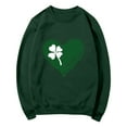 thumbnail image 7 of successthop St.Patricks Day Sweatshirt&nbsp;Womens Wine Casual Crewneck Pullover Top Streetwear Long Sleeve Vacation Clothes, 7 of 7
