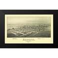 thumbnail image 2 of Fowler 14x10 Black Modern Framed Museum Art Print Titled - Edmond Oklahoma - Fowler 1891, 2 of 5