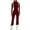 Red, variant on Hurxie Womens Solid Color Long Sleeve Yoga Bodysuit Elastic Workout Onesie Gray ,XL